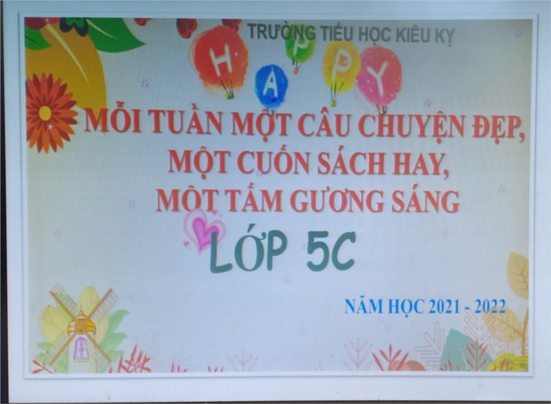 Giới thiệu mỗi tuần một câu chuyện đẹp, một cuốn sách hay, một tấm gương sáng